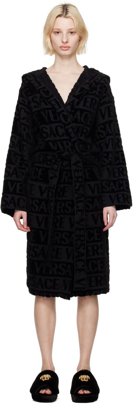 versace robe and slippers